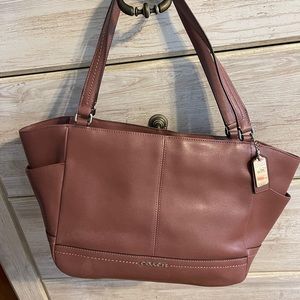 Coach leather tote